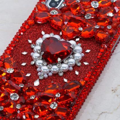 Bling Bright Red Gem Stones Genuine Crystals..