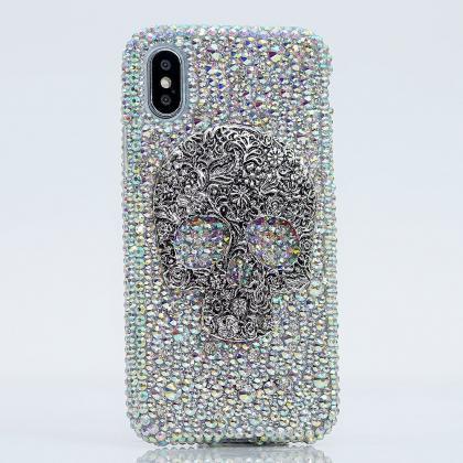 Bling Skull Genuine AB Crystals Dia..