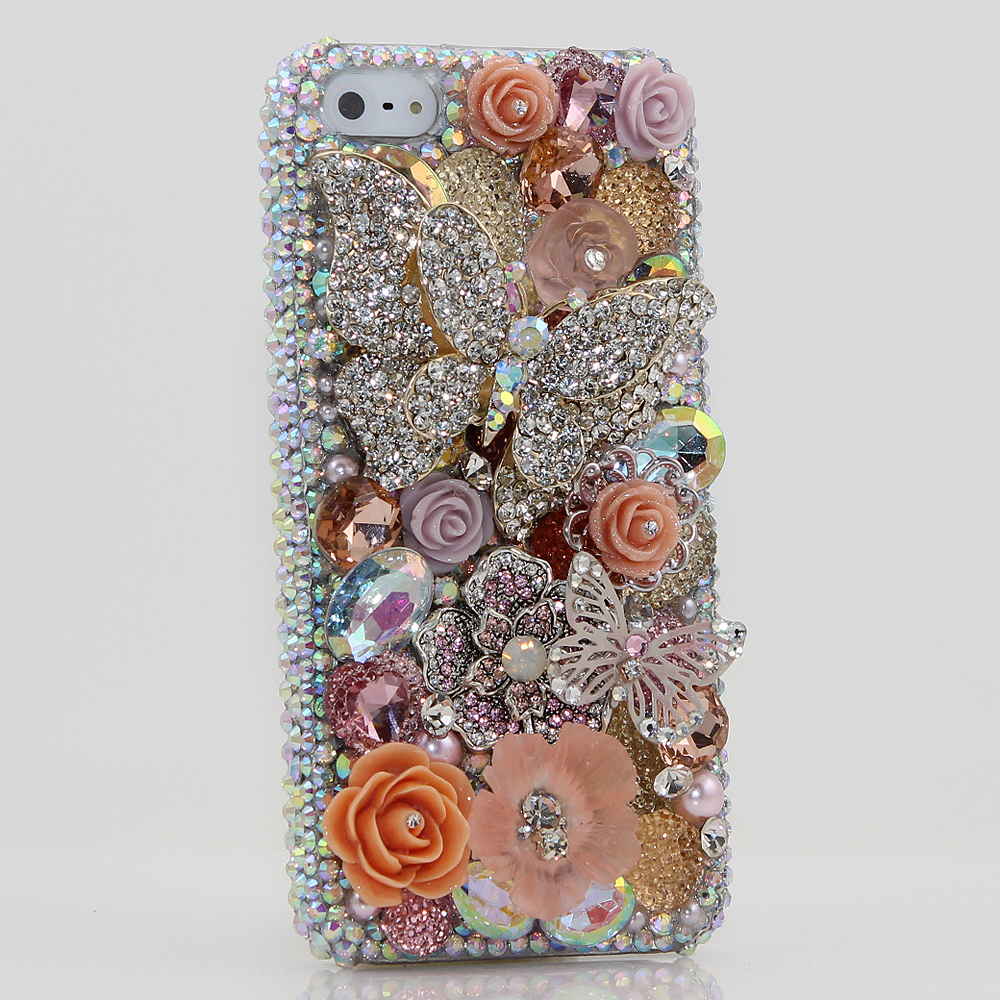 Bling Crystals Phone Case For Iphone 6 / 6s, Iphone 6 / 6s Plus, Iphone 4, 5, 5s, 5c, Samsung Note 2, Note 3, Note 4, Galaxy S3, S4, S5, S6, S6
