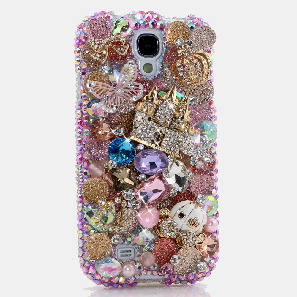 Bling Crystals Phone Case for iPhone 6 / 6s, iPhone 6 / 6s PLUS, iPhone 4, 5, 5S, 5C, Samsung Note 2, Note 3, Note 4, Galaxy S3, S4, S5, S6, S6 Edge, HTC ONE M9 (ULTIMATE FAIRYTALE DESIGN) By LuxAddiction