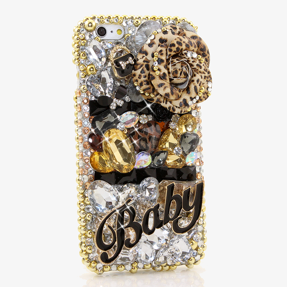 Bling Crystals Phone Case for iPhone 6 / 6s, iPhone 6 / 6s PLUS, iPhone 4, 5, 5S, 5C, Samsung Note 2, Note 3, Note 4, Galaxy S3, S4, S5, S6, S6 Edge, HTC ONE M9 (THE BABY DESIGN) By LuxAddiction